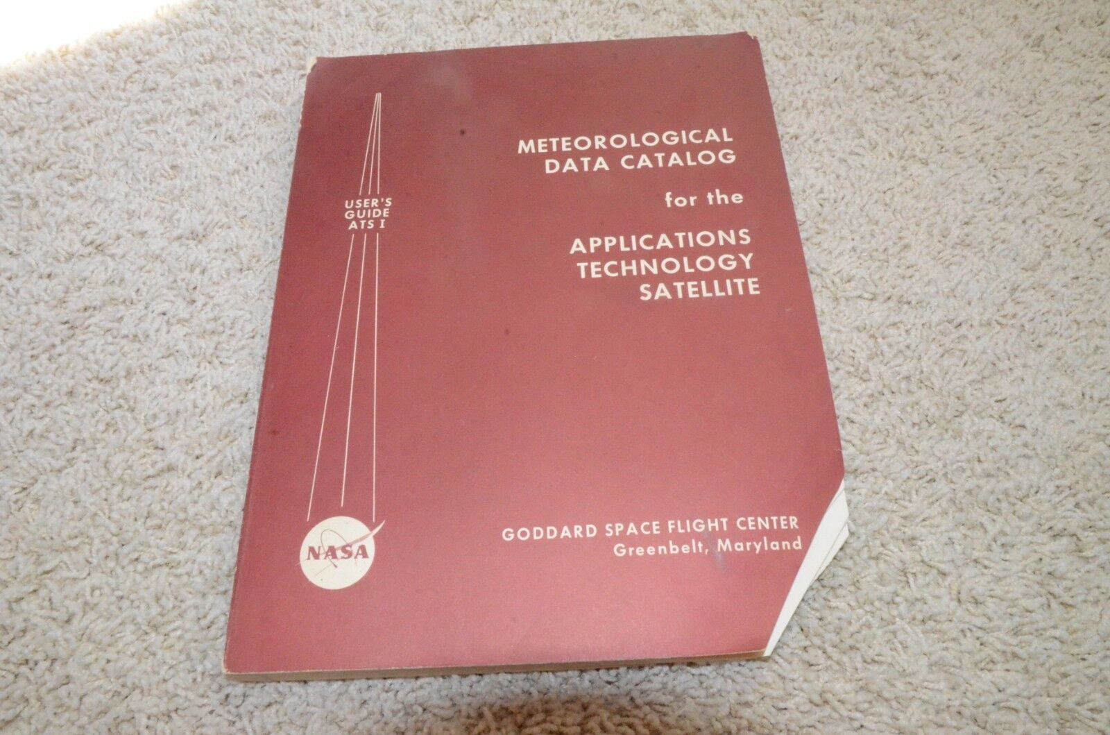 1967 NASA Satellite ATS Meteorological Space Data Type Specimen Catalog Moon