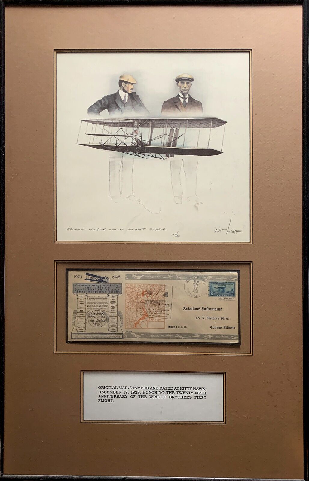 1st Day Issue Wright Brothers Flight Memorabilia by Dan Witkoff