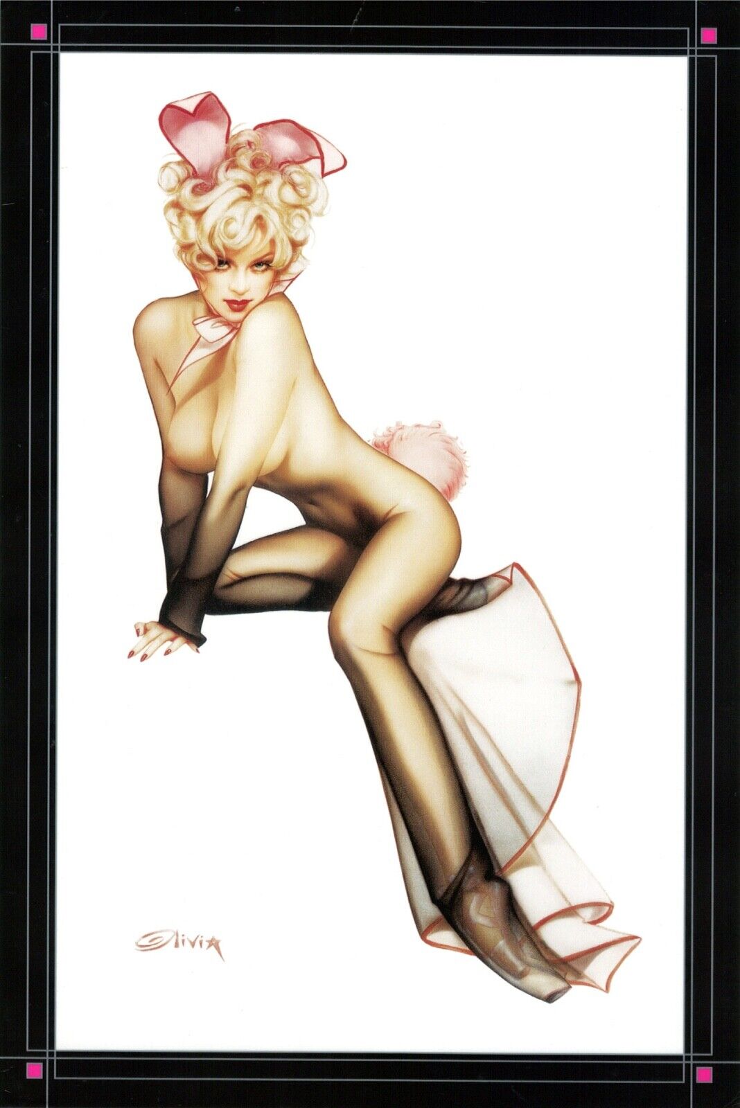 Playboy Hef\'s New Year\'s Eve Party Official Invite 2005 Wall Art Pinup Olivia
