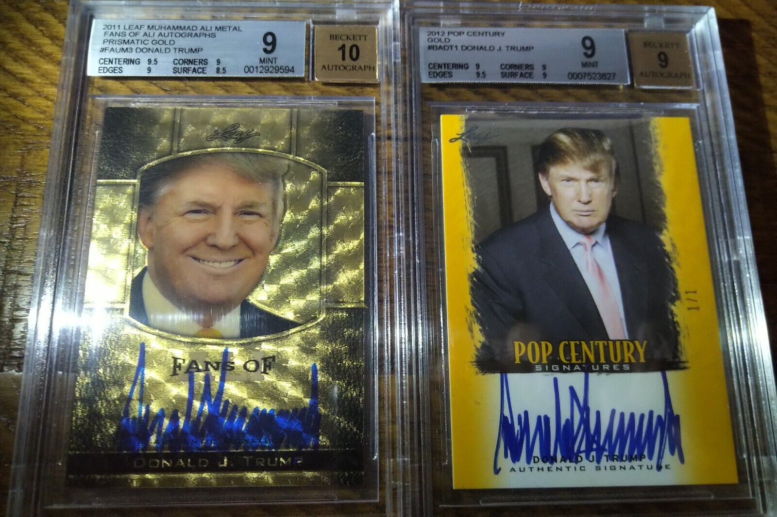 Donald Trump HOLY GRAIL 2011 Leaf Superfractor Gold Auto Signed RC Rookie 1/1