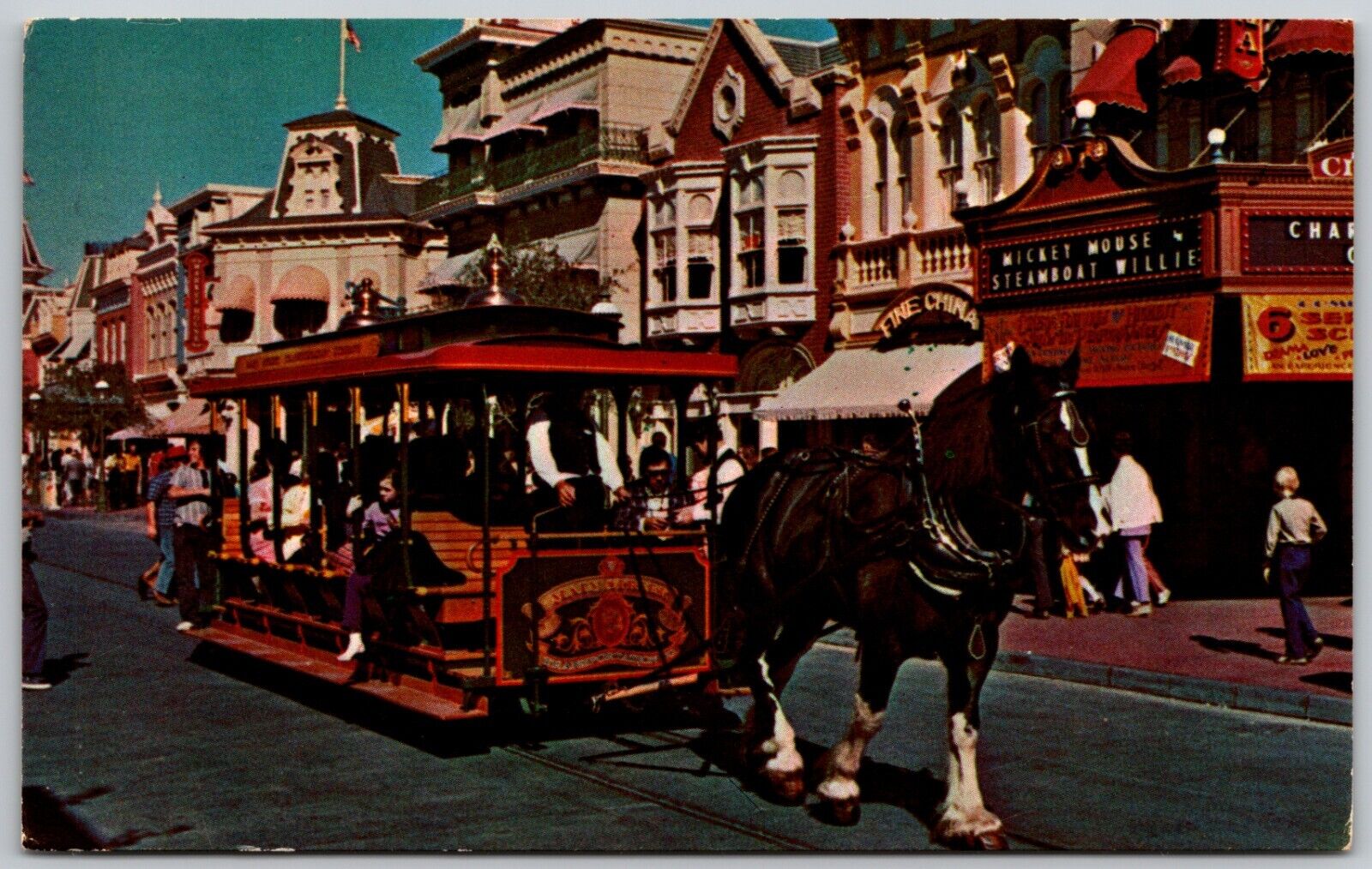 Walt Disney World - Reliving the Good Old Days - Main Street USA - Postcard 8088