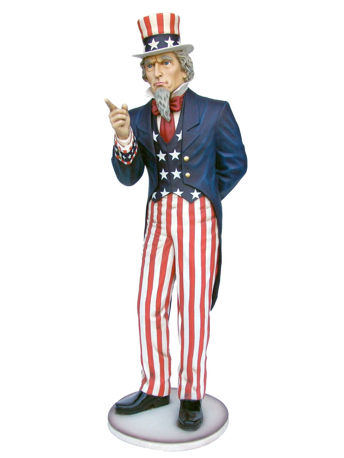 Giant Uncle Sam Life Size Resin Statue Fourth of July Theme Decor Display Prop