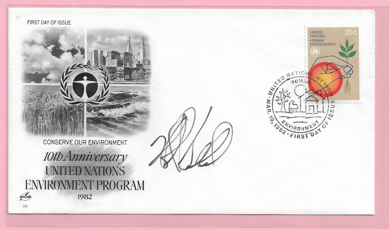 Robert Ballard Signed Autographed First Day Cover, Conserve Our Environment 1982