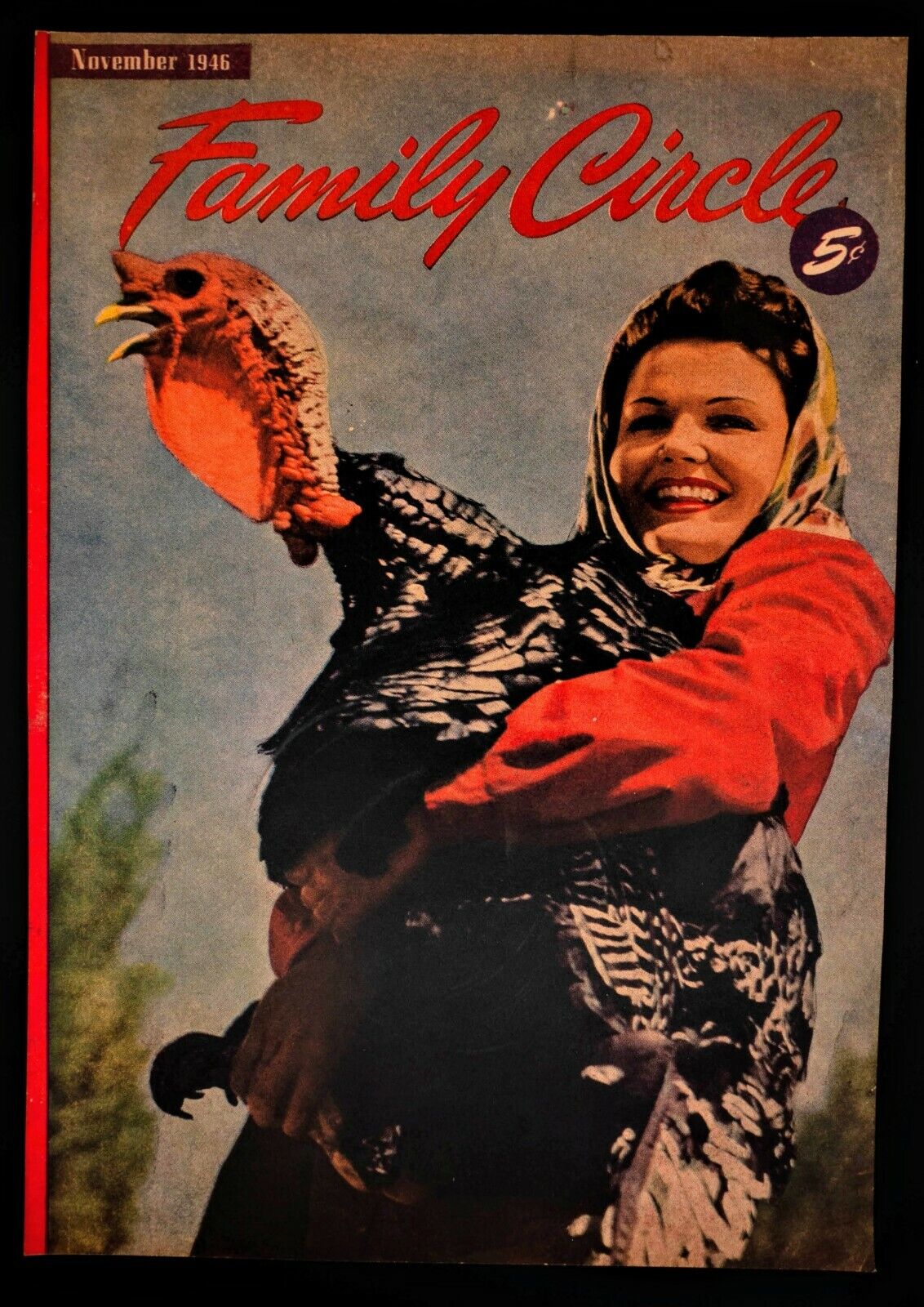 1946 Family Circle Cover, Thanksgiving Turkey