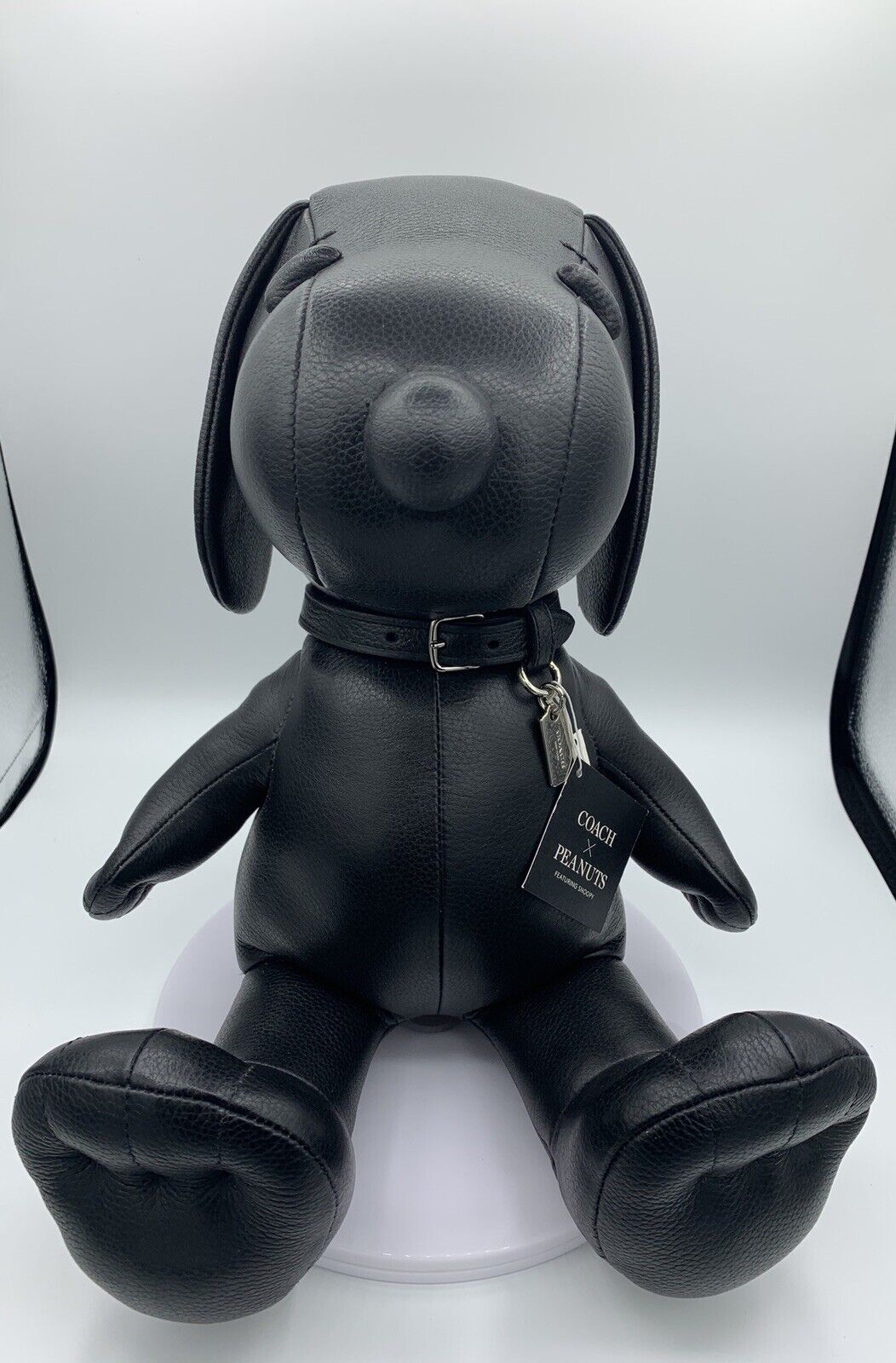 Coach X Black Leather Snoopy Doll Peanuts Medium Limited Ed RARE BLACK FRIDAY