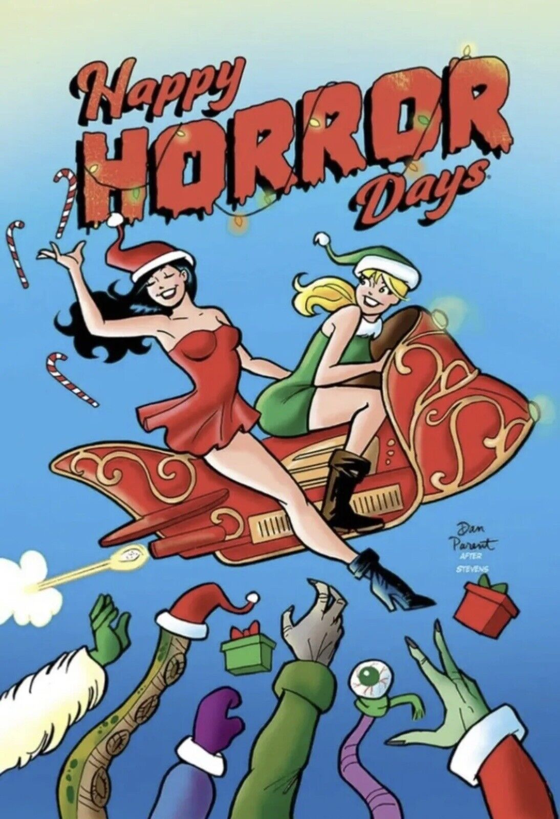 Happy Horror Days #1 Dan Parent Homage to Dave Stevens Planet Comics LTD 200 COA