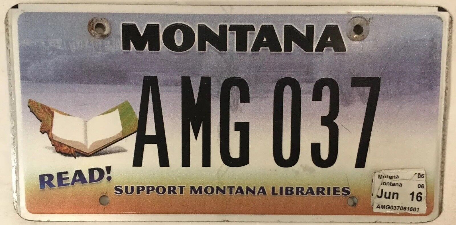 SUPPORT LIBRARY LIBRARIAN license plate Book Reading Read Literacy teacher