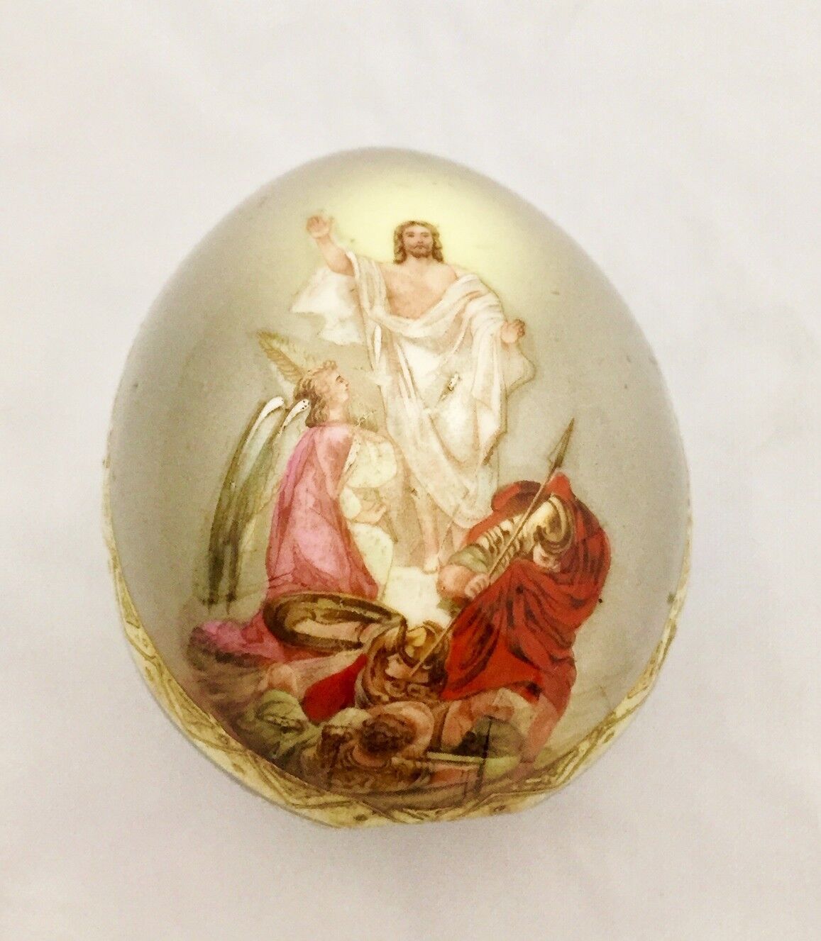  Russian - believed to be Imperial - Porcelain Factory Easter Egg early 1900's