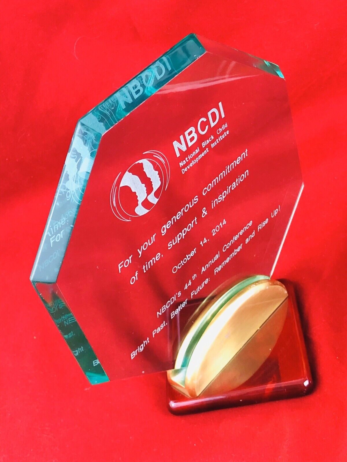 NBCDI's 44th Annual Conference Award Presented to Dick Gregory - 2014 - Acrylic