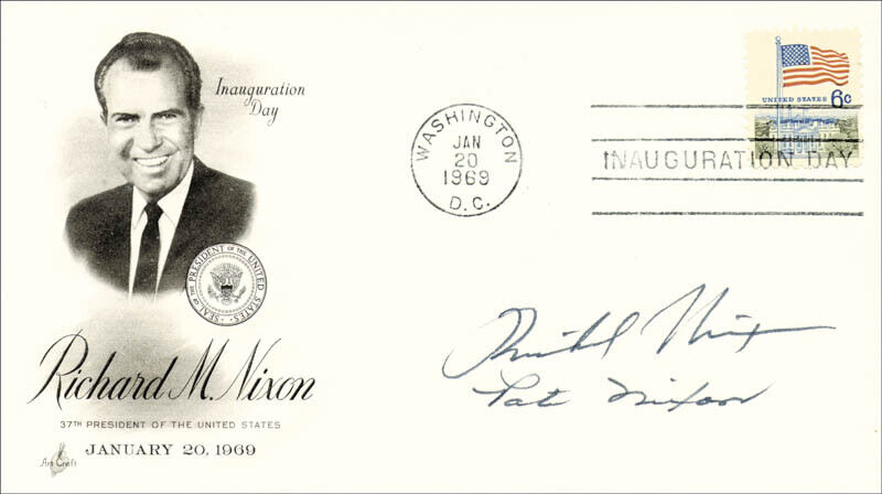 RICHARD M. NIXON - INAUGURATION DAY COVER SIGNED WITH CO-SIGNERS