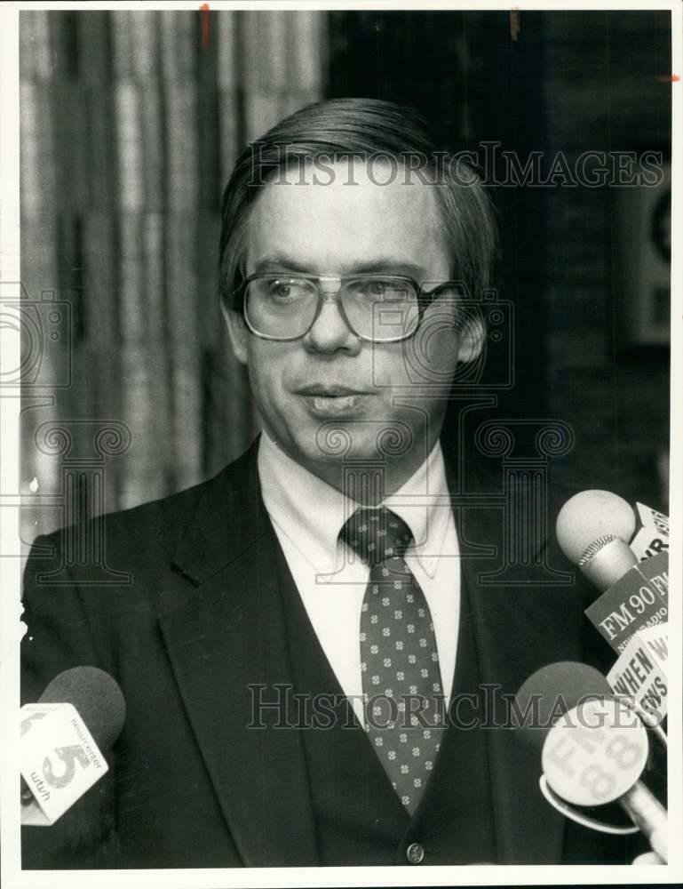 1987 Press Photo Douglas Anderson at World Food Day Conference at Civic Center