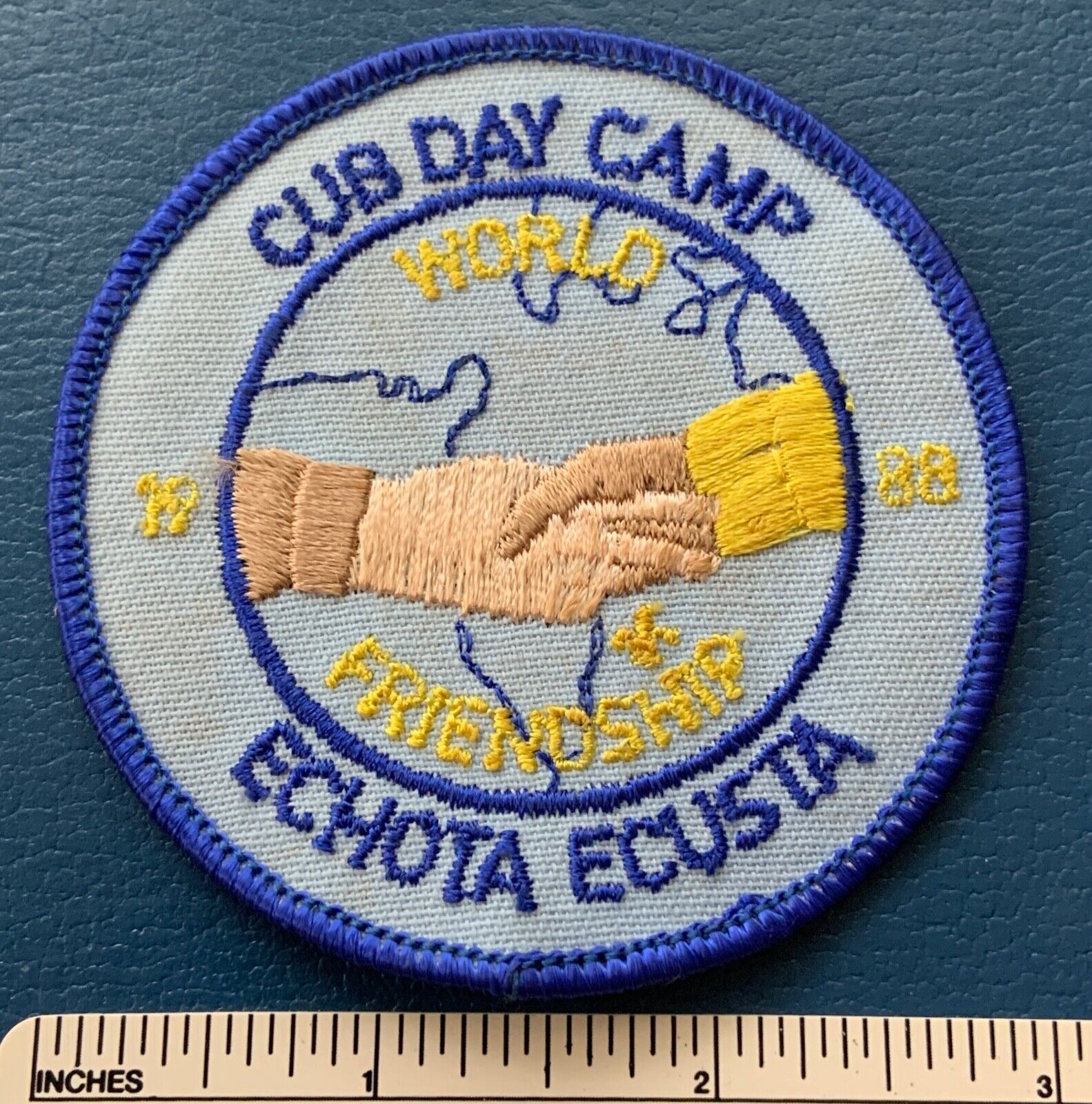 1988 ECHOTA ECUSTA Boy Scout Cub Day Camp World Friendship PATCH BSA Scouting