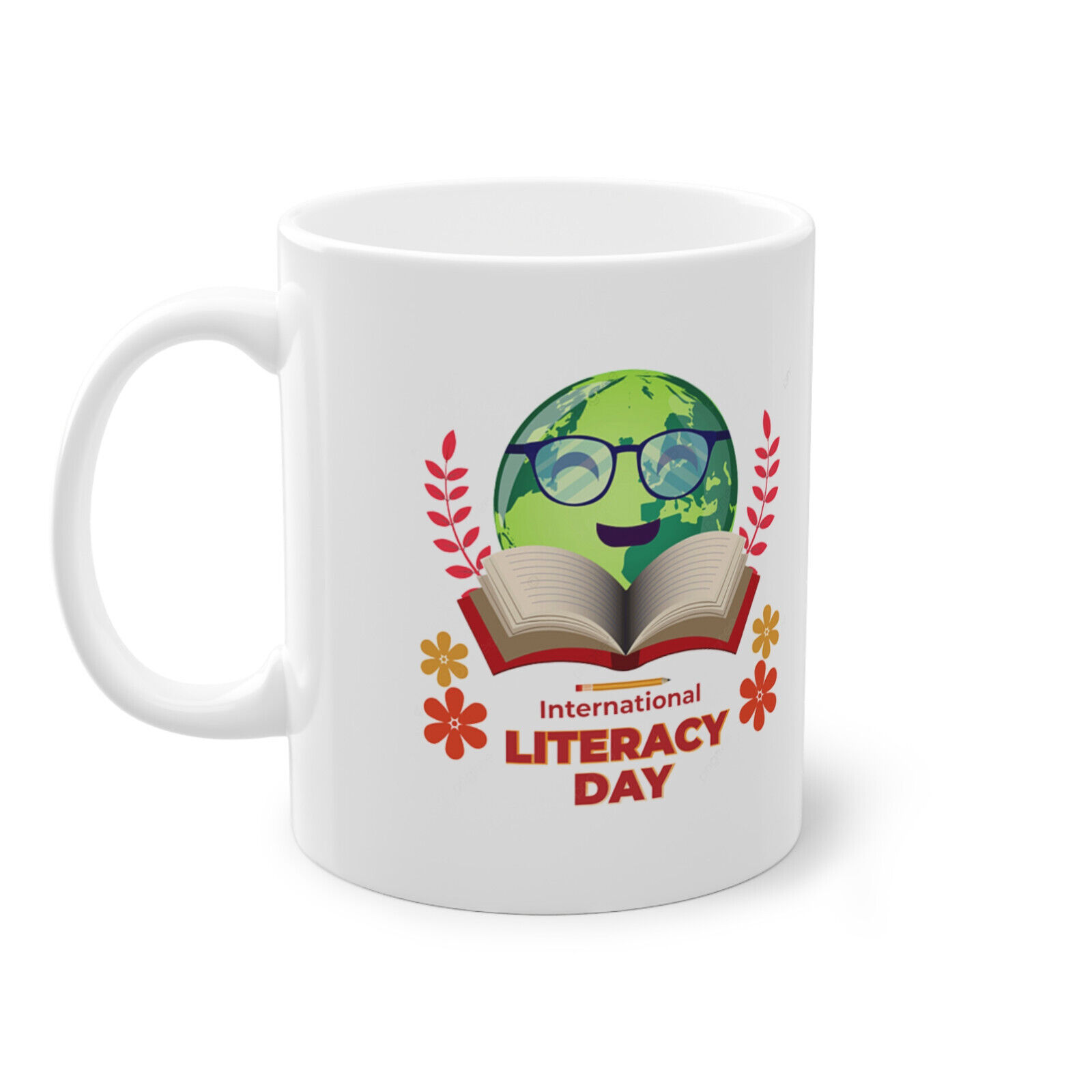 coffee mug 11 oz ceramic International LITERACY DAY