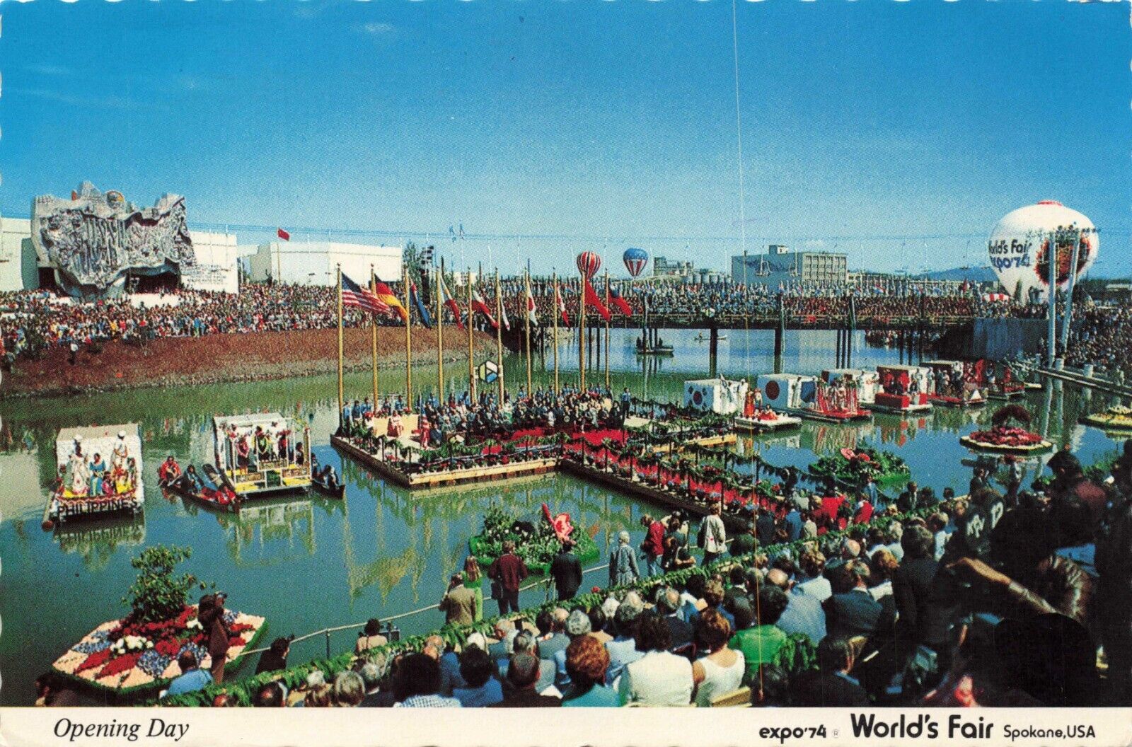 Postcard Opening Day Expo 74 World's Fair Spokane Washington 4x6