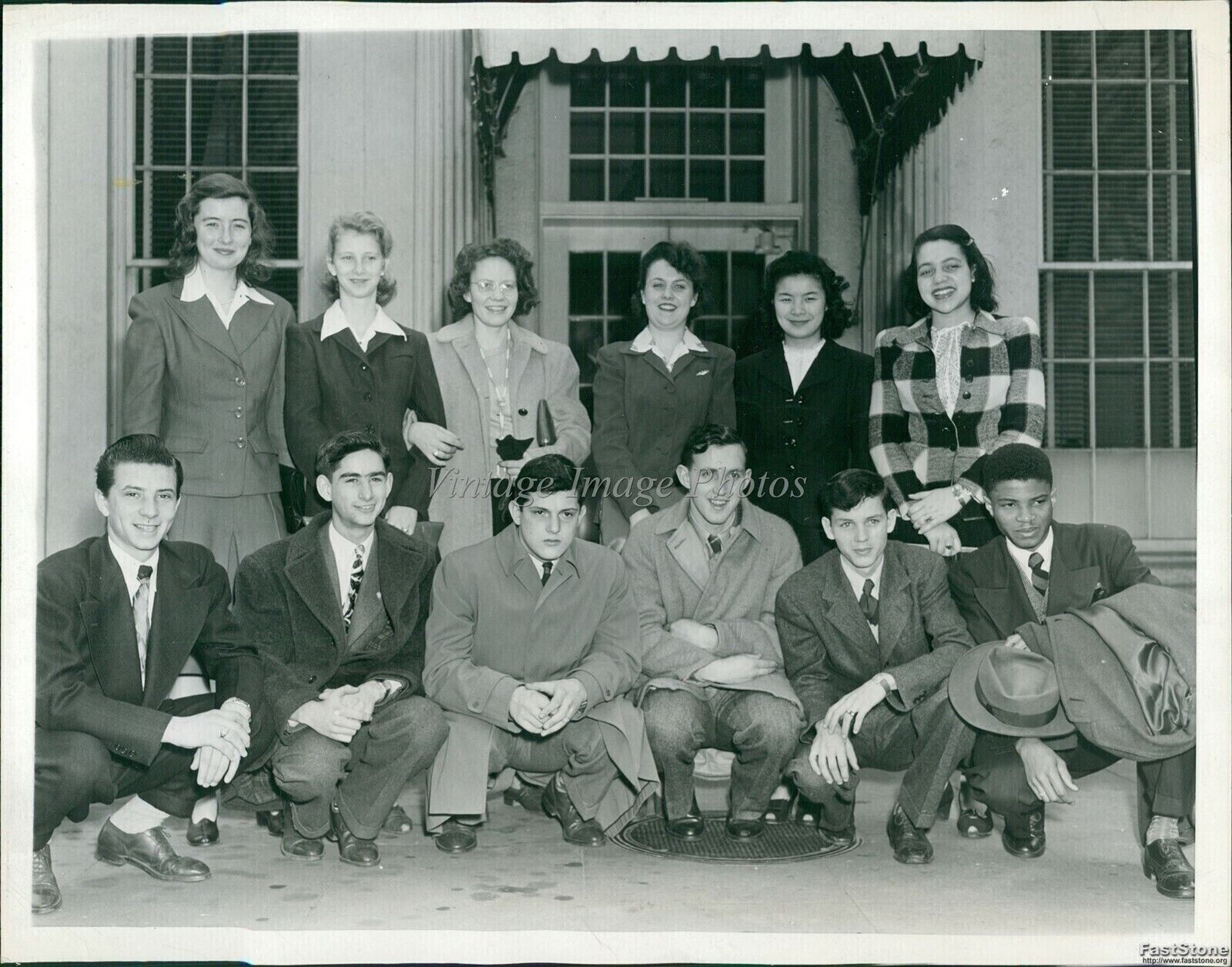 1944 Delegates To Child Health Day Sidney Freeman Hugh Willet Children 7X9 Photo