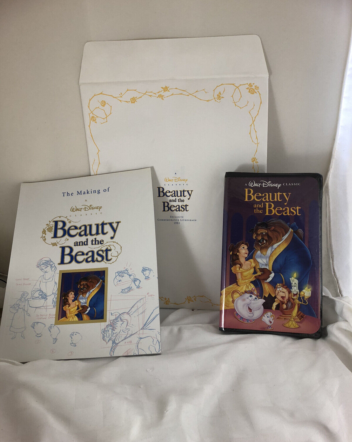 BRAND NEW AUTHENTIC Black Diamond Version Beauty And The Beast VHS 1992,  SALE