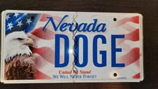 Authentic Nevada American Eagle DOGE License Plate - New picture