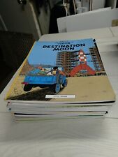 (1) Pre-owned Near-mint Vintage Large 17 The Adventures of Tintin Graphic novels picture