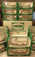 2006 HESS SILVER TOY TRUCK MINI CASE OF (24) VERY RARE NYSE CHROME EDITION picture