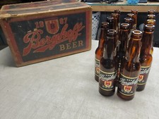VTG 1950s Berghoff Beer Wax Cardboard Box Case W/ 16 Bottles Ft Wayne Indiana picture