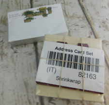 Longaberger Lot Address Card Set & Recipe Card Set Pat Richter NEW #82163 + picture