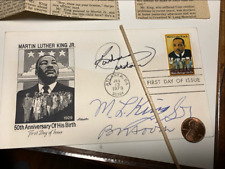 Martin Luther King Sr signed First Day cover 1979 Barbara Jorden  Benjamin Hook picture