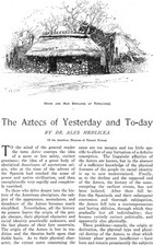 TETELCINGO Mexico ALES HRDLICKA Aztecs of Yesterday and Today 1902 Article picture