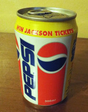 1993 Michael Jackson Dangerous Tour Unopened Pepsi Can- United Arab Emirates picture