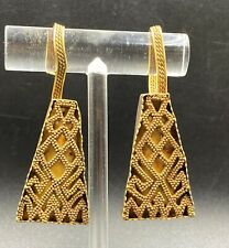 A Pair Of Beautiful Ancient Nomadic Empire Gold Ear Rings Antiquities Antique    picture