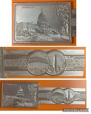 U.S. Capitol Lincoln Memorial Washington Monument Wash. D.C. Steel Engraving Die picture