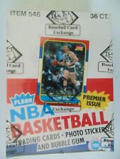 1986 Fleer Basketball Unopened Box With Jordan On Top Of A Pack BBCE Letter  picture
