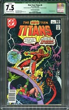 Mega Rare Error Comic, DC Teen Titans #6, Marvel Two-In-One #74 Inside CGC 7.5 picture
