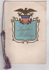President Lincoln's Birthday Dinner Menu Queen of Bermuda Ship 1960 picture
