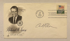 Superb, President Richard Nixon Signed His 1969 Inauguration Day Art Craft Cover picture