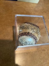Babe Ruth,Ty Cobb,Wagner ‘33Yankees signed baseball COA. picture