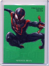 2017 Marvel Fleer Ultra Spider-Man Green Precious Metal Gems PMG MM50 10/10 picture