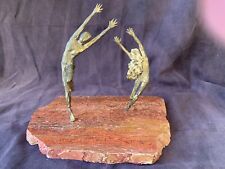 GARY ROSENTHAL Bronze Dancers on Marble Ltd Ed. 22/500, circa 1991 picture