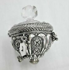 Dreidel Silver Crystal handmade set with antique crystal embossed designs Ghatan picture