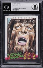 Teen Wolf Michael J Fox Air Jordan 80s Original Art Sketch Card Beckett BAS 1/1 picture