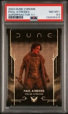 2024 Topps Chrome Dune Superfractor Paul Atreides/Timothée Chalamet #1/1 PSA 8.5 picture