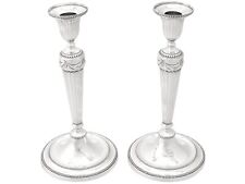 Antique George III Sterling Silver Candlesticks picture