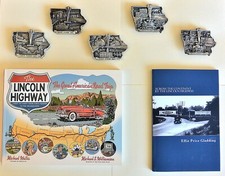 30+ozt. 5 XL LINCOLN HIGHWAY Belt Buckle STERLING SILVER Limited Edition #7/10 picture