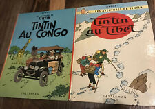 Tintin au congo (1970) et au Tibet (1960) Belgique (french) picture