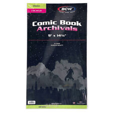1 Case (250) BCW Brand Graded Comic Book Mylar Storage Bags Archival 2 Mil picture
