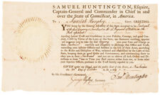 SAMUEL HUNTINGTON, Ct. Governor, Decl. Signer + Continental Congress President picture