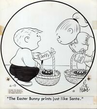 BIL KEANE SIGNED ORIGINAL ART DAILY 1968     RARE     EASTER       FAMILY CIRCUS picture