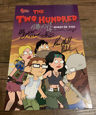 SDCC 2016 American Dad The Two Hundred Cast Signed Poster Slight Damage RARE picture