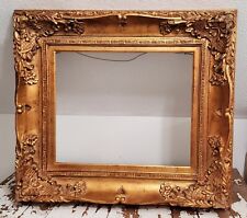 Antique Gold Gilded Massive Picture Frame Extra Large Musuem Quality Ornate picture