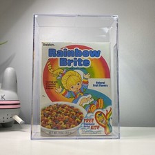 Original 1980's RAINBOW BRITE Ralston Vintage Cereal Box - Hallmark Kite Edition picture