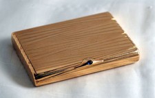 Amazing heavy antique imperial Russian gold (56) cigarette case with cabochon picture